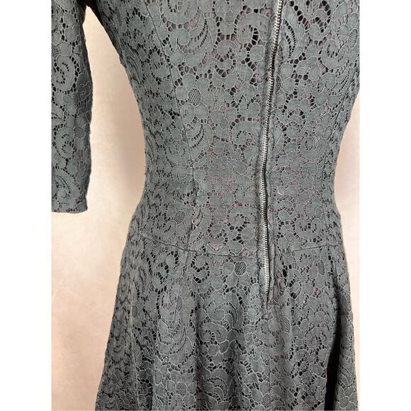 Vintage 1950s Black Lace Dress - Wounded - Picture 7 of 13